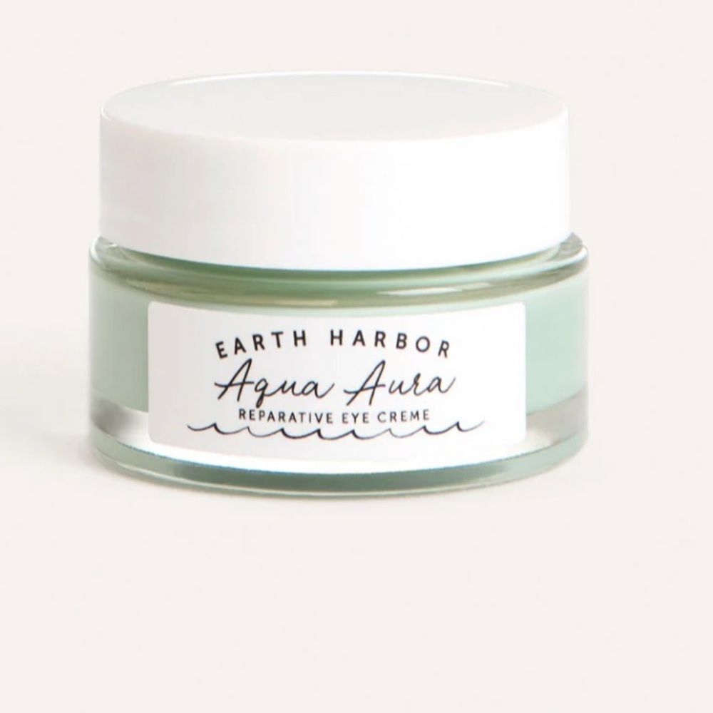 Earth Harbor Aqua Aura Reparative Eye Crème hydrates, firms, helps fine lines